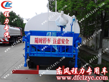 东风天锦洒水车背面展示图