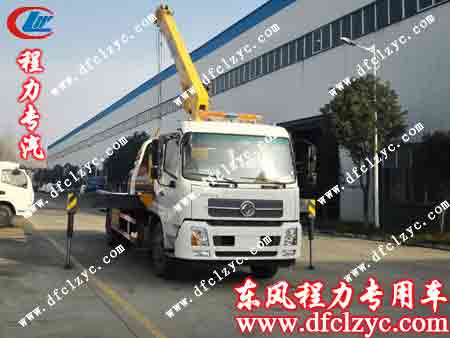 东风天锦带吊机清障车一车多用