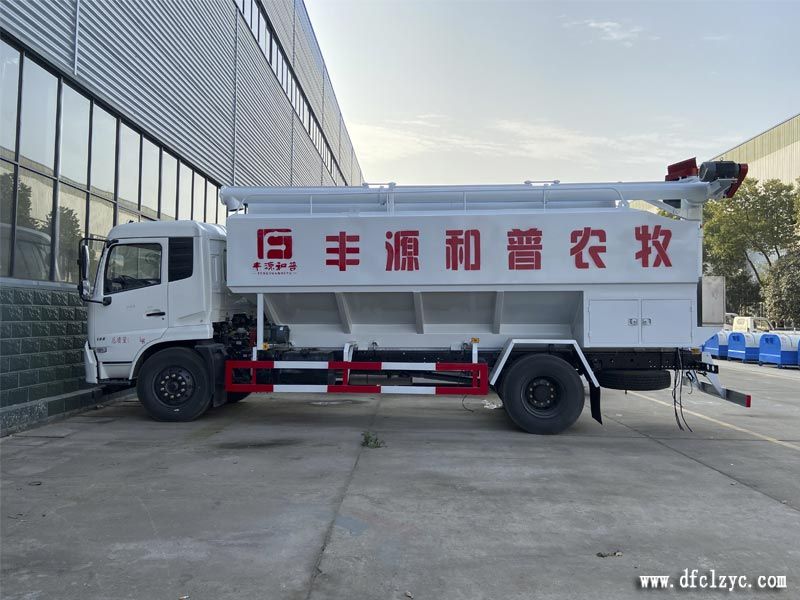 程力集团东风天龙散装饲料运输车