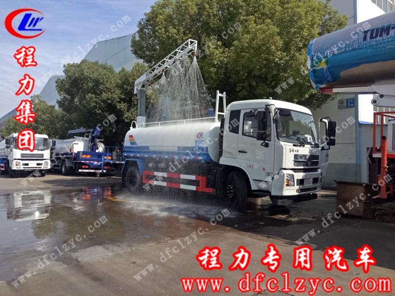 湖北程力集团东风天锦铁路多功能抑尘喷洒车